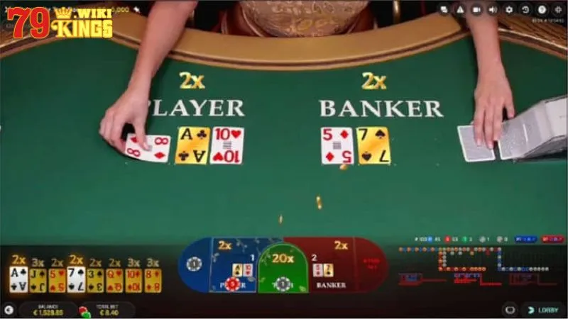Cách chơi bài baccarat tại 79King khá đơn giản