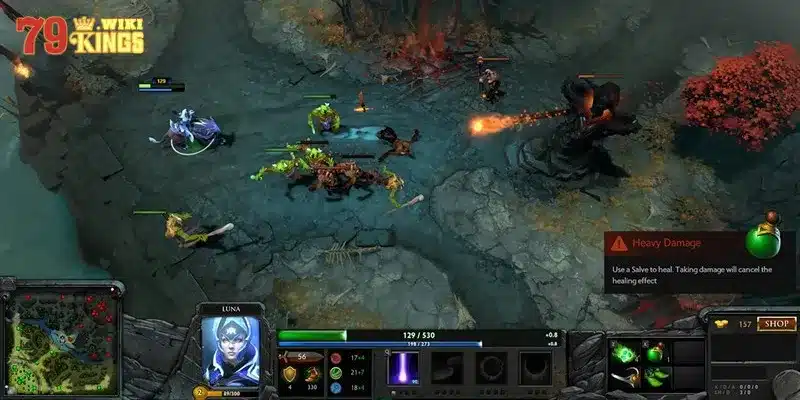 Dota 2 với giao diện cá cược sống động
