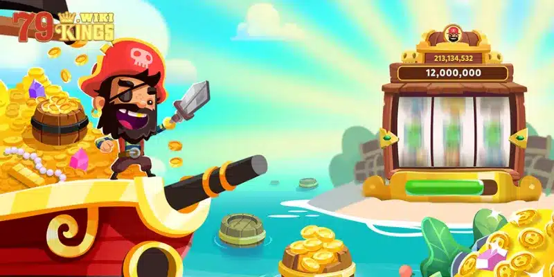 Giao diện chính của tựa game Pirate King tại 79King